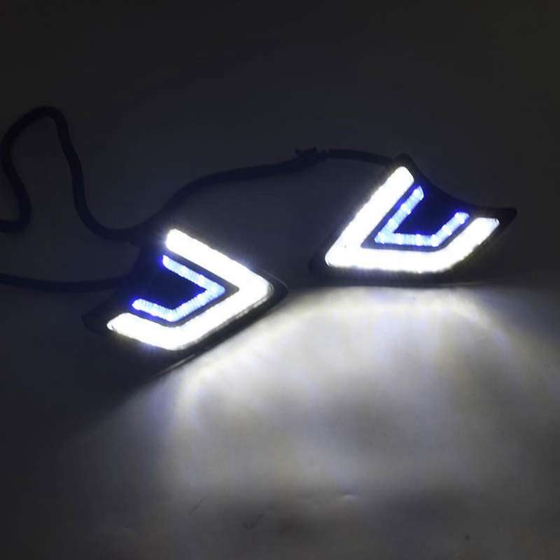 for 2012-2014 Pair Front LED DRL Daytime Running Fog Light Lamp