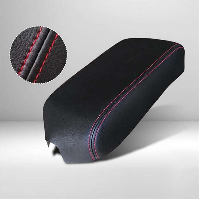 for 2012 -2017 Car Microfiber Leather Console Armrest Panel Cover Protective Trim Beige