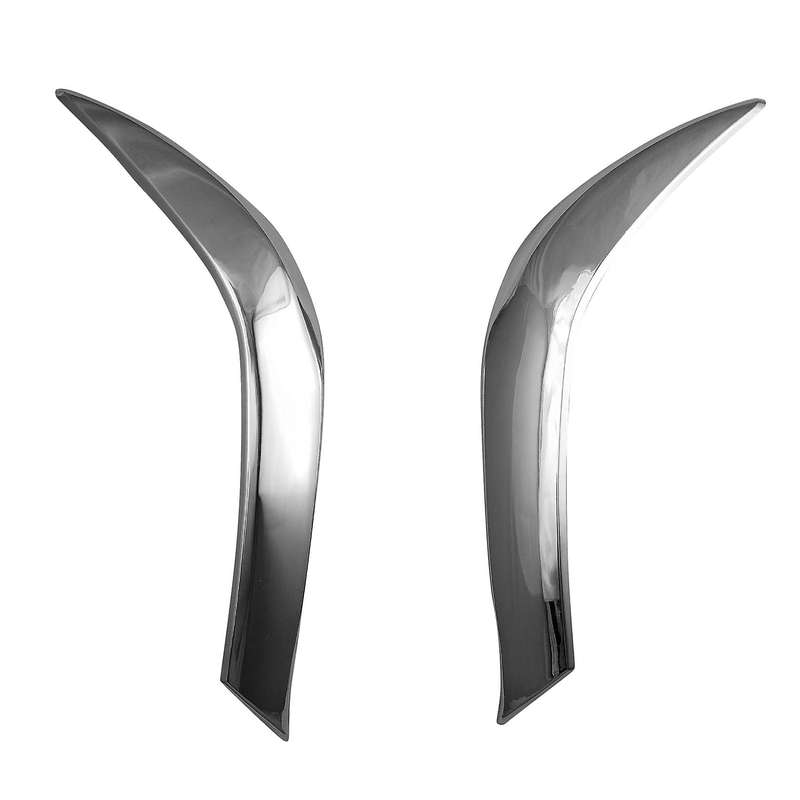 for 2012 ABS Chrome Front Headlight Lamp Cover Garnish Strip Eyebrow Cover Trim