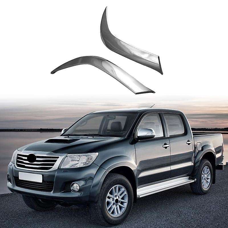 for 2012 ABS Chrome Front Headlight Lamp Cover Garnish Strip Eyebrow Cover Trim