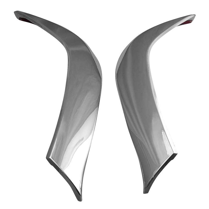 for 2012 ABS Chrome Front Headlight Lamp Cover Garnish Strip Eyebrow Cover Trim