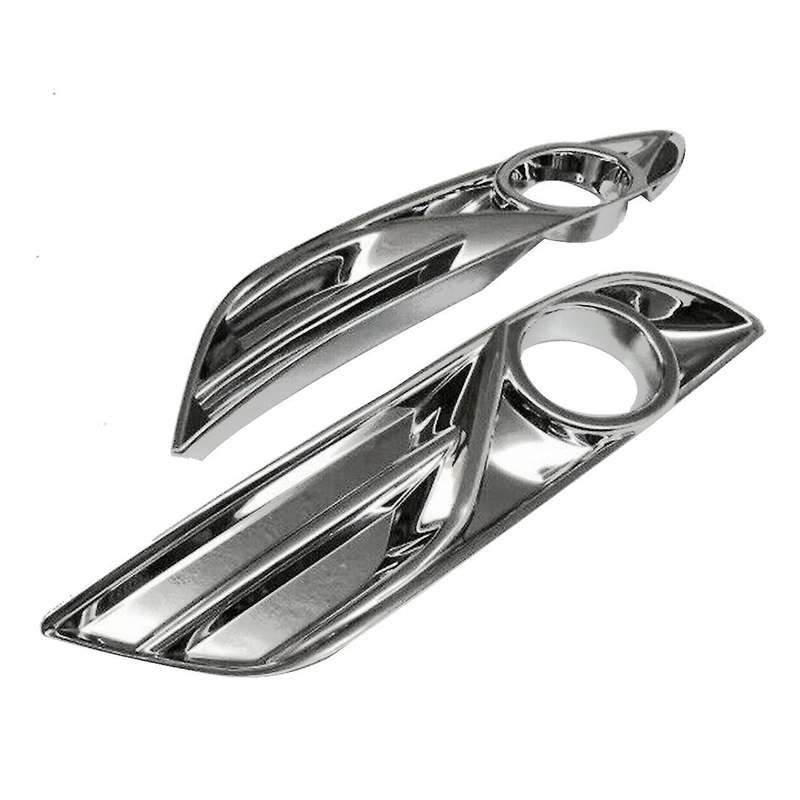 for 2012-2015 Sentra Chrome Rear Bumper Fog Light Lamp Reflector Protect Cover Molding Trim Car Deco