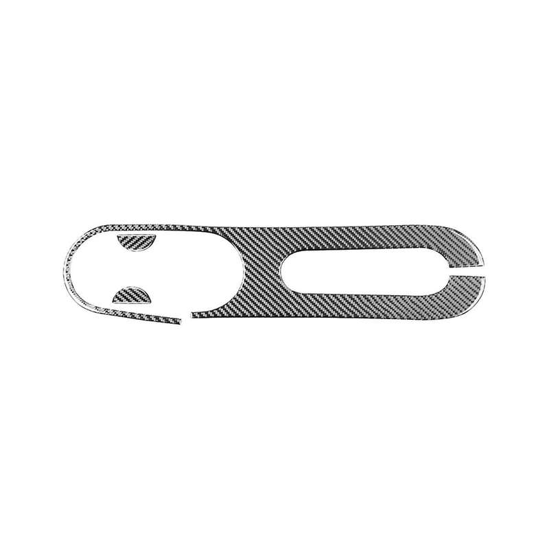 for 2012-2015 Soft Carbon Fiber Car Central Control Handbrake Cup Holder Cover Trim Sticker Accessor
