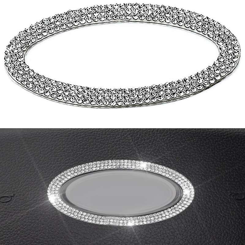 for 2012-2020 All Models Steering Bling Logo Emblem Shiny Decal Cover Interior Accessory