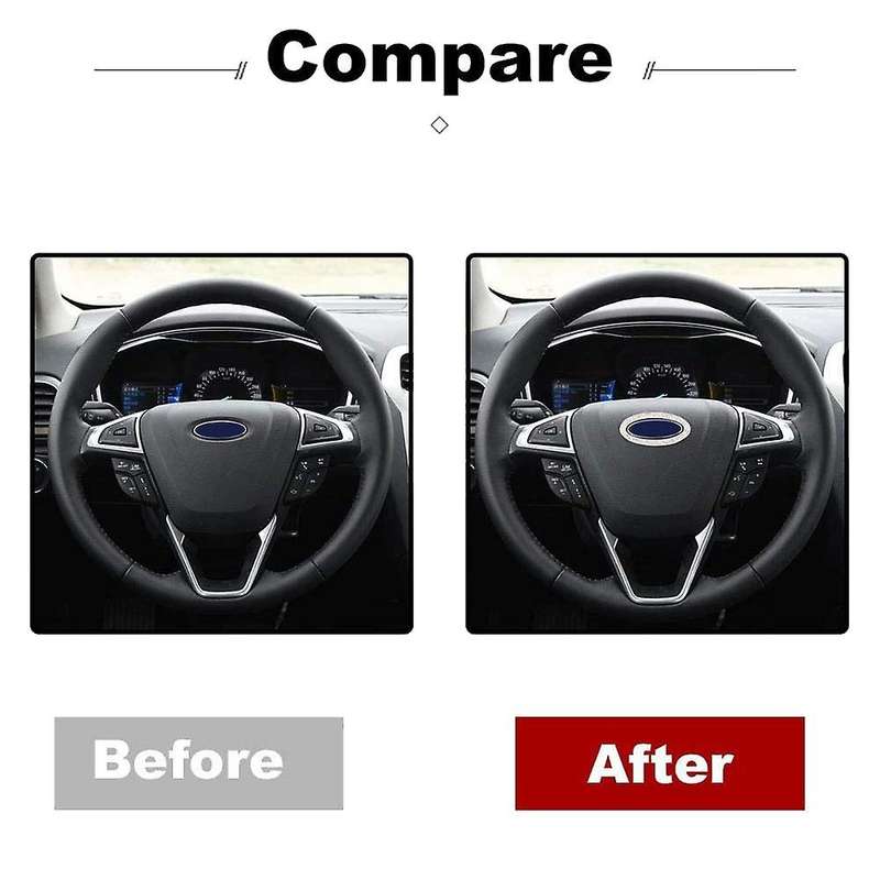 for 2012-2020 All Models Steering Bling Logo Emblem Shiny Decal Cover Interior Accessory