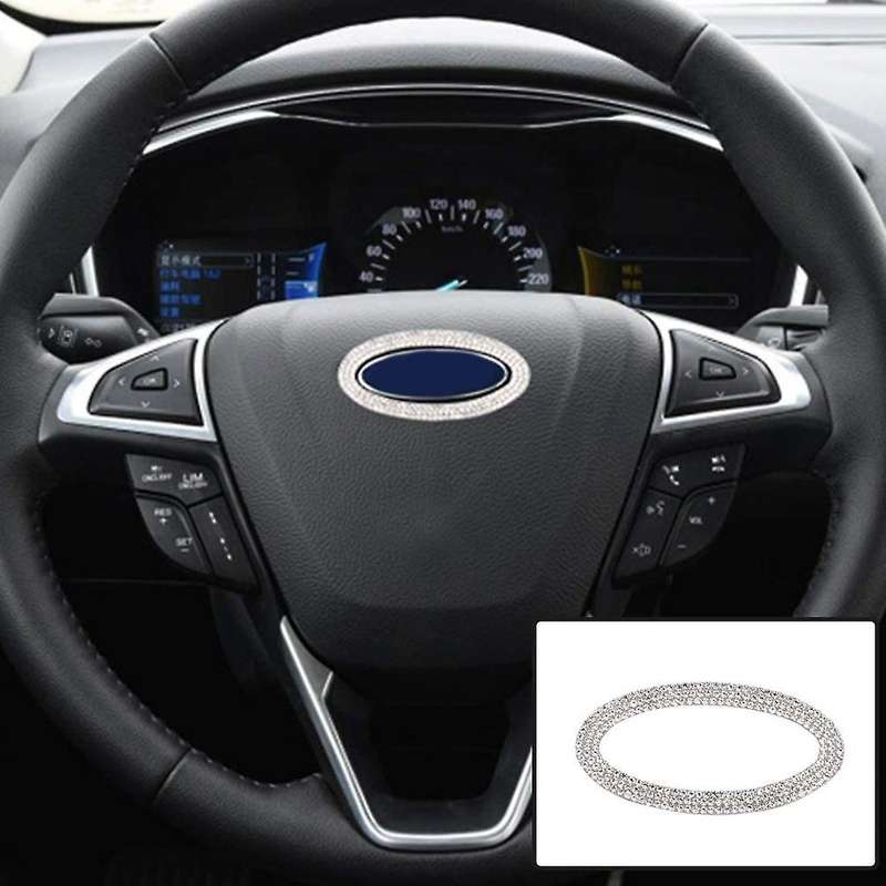 for 2012-2020 All Models Steering Bling Logo Emblem Shiny Decal Cover Interior Accessory