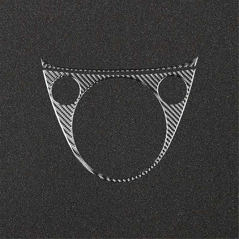for 2012-2015 Soft Carbon Fiber Car Central Control Gear Shift Cover Trim Sticker Interior Accessor