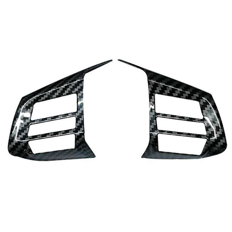 for 2013-2015 Car Carbon Fiber Grain Steering Wheel Button Frame Decoration Cover Trim Accessories