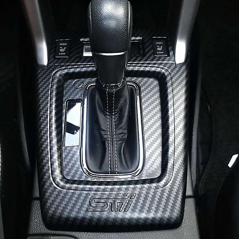 for 2013-2018 Car Gear Shift Knob Panel Cover Trim Decor Frame Sticker Accessories, Matt Black
