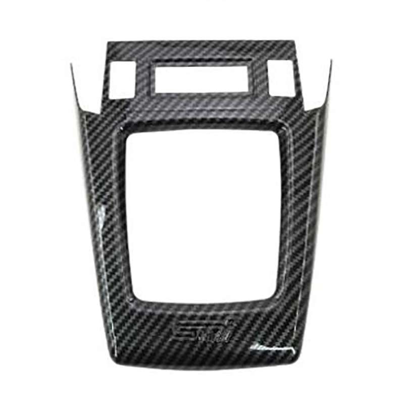 for 2013-2018 Gear Shift Knob Panel Cover Trim Decor Frame Sticker Car Accessories, Bright Carbon Fi