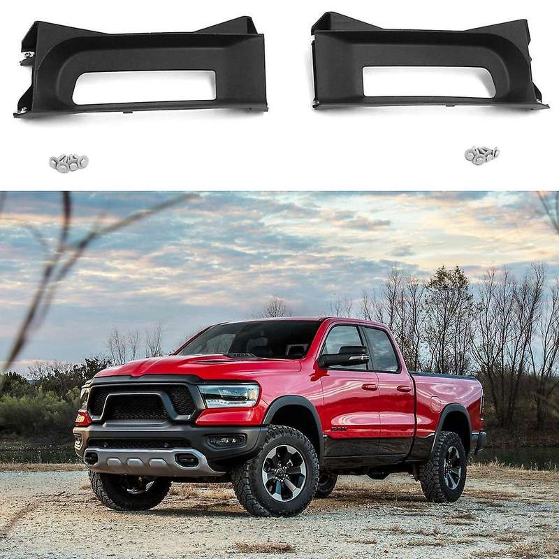 for 2013-2019 RAM 1500 Front Left and Right Side Tow Hook Bezels Cover