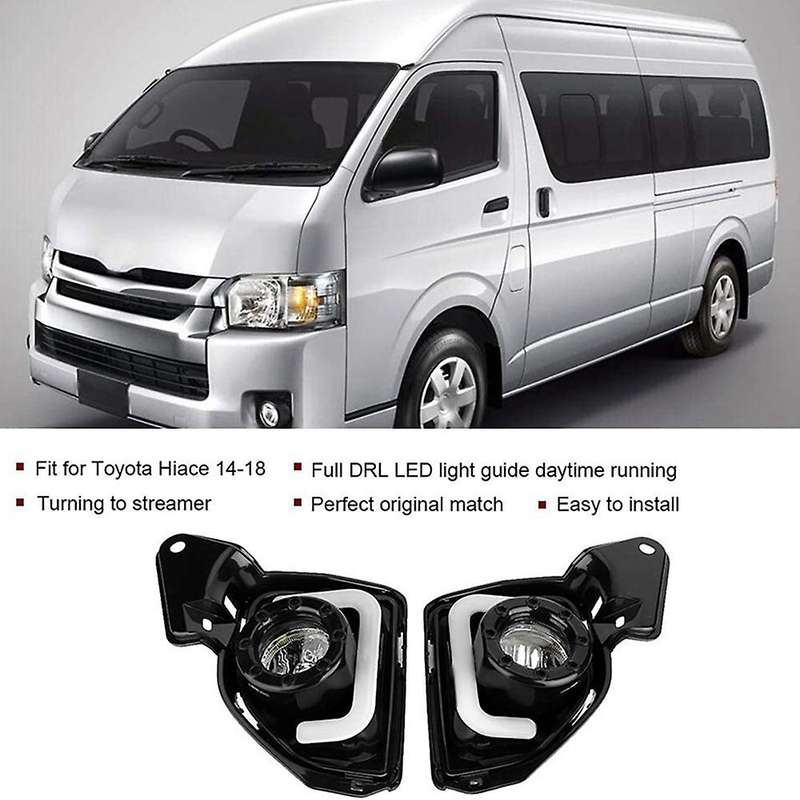 for 2014 2015 2016 2017 2018 Front Fog Light Lamp Led DRL Daytime Running Light with Switch Harness