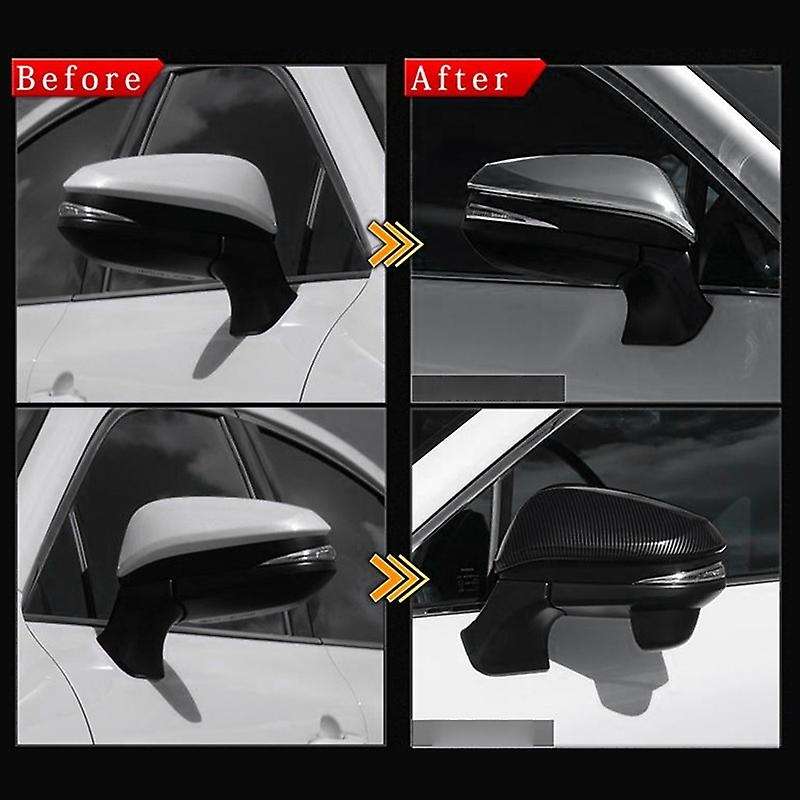 for 2014 - 2017 Rearview Mirrors Guard Covers Caps Carbon Fiber Side Mirror Covers Trims Car Accesso