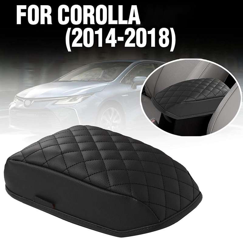 for 2014-2018 Car Center Console Armrest Pad Cover PU Leather Armrests Box Protection Cushion