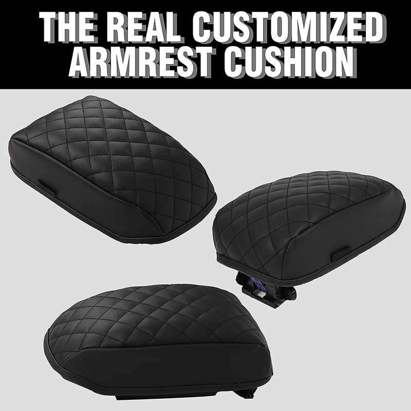 for 2014-2018 Car Center Console Armrest Pad Cover PU Leather Armrests Box Protection Cushion