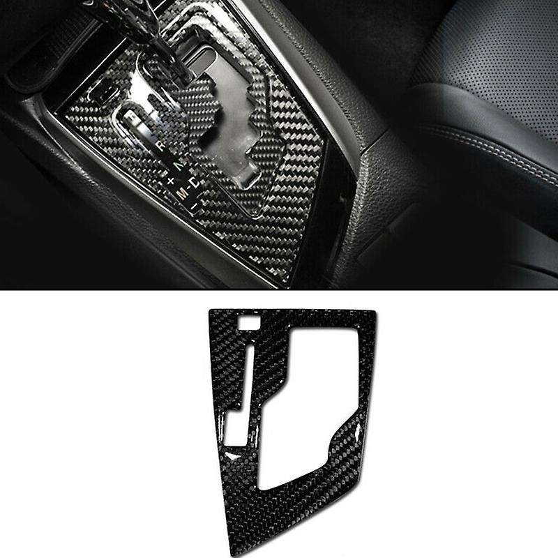 for 2014-2018 Carbon Fiber Centre Console Gear Shift Panel Trim