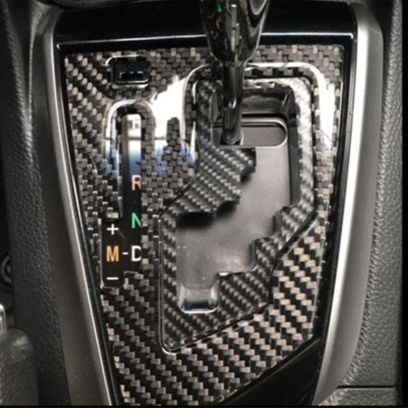 for 2014-2018 Carbon Fiber Centre Console Gear Shift Panel Trim