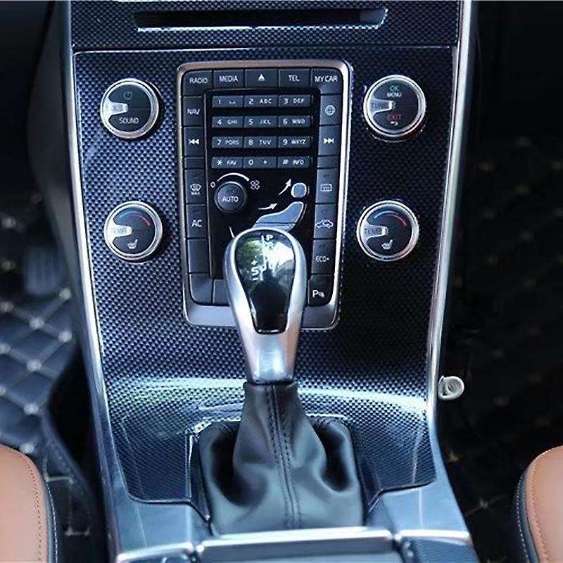 for 2014-2018 S60 Central Control Panel Decoration Cover Trim Frame Car Interior Accessories Carbon