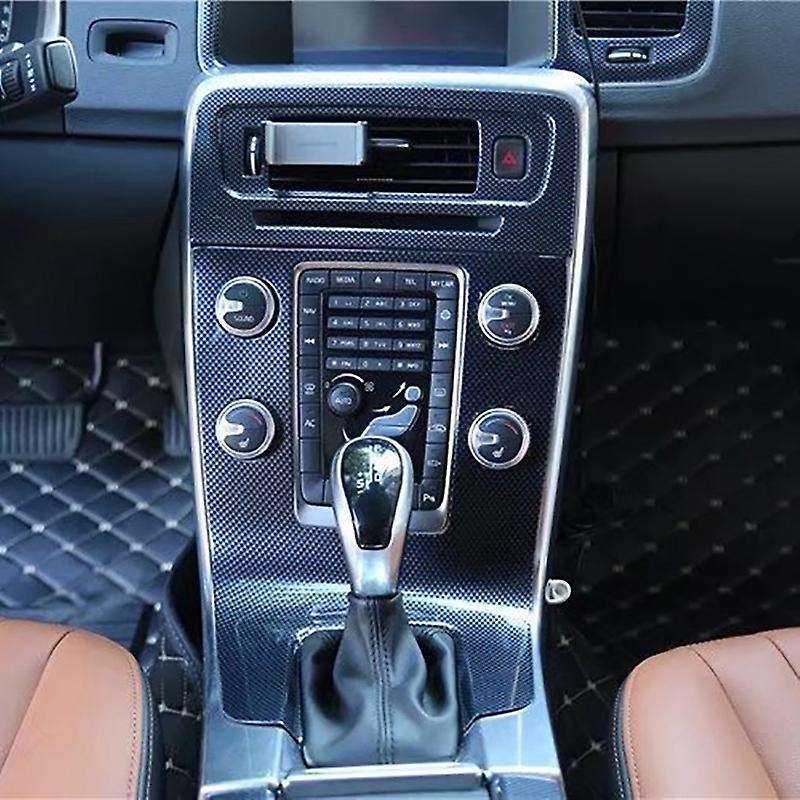 for 2014-2018 S60 Central Control Panel Decoration Cover Trim Frame Car Interior Accessories Carbon