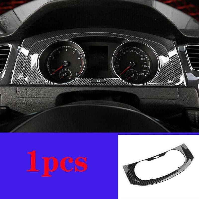 for 2014-2019 Golf MK7 MK7.5 ABS Carbon Fiber Interior Dashboard Meter Display Frame Cover Trim