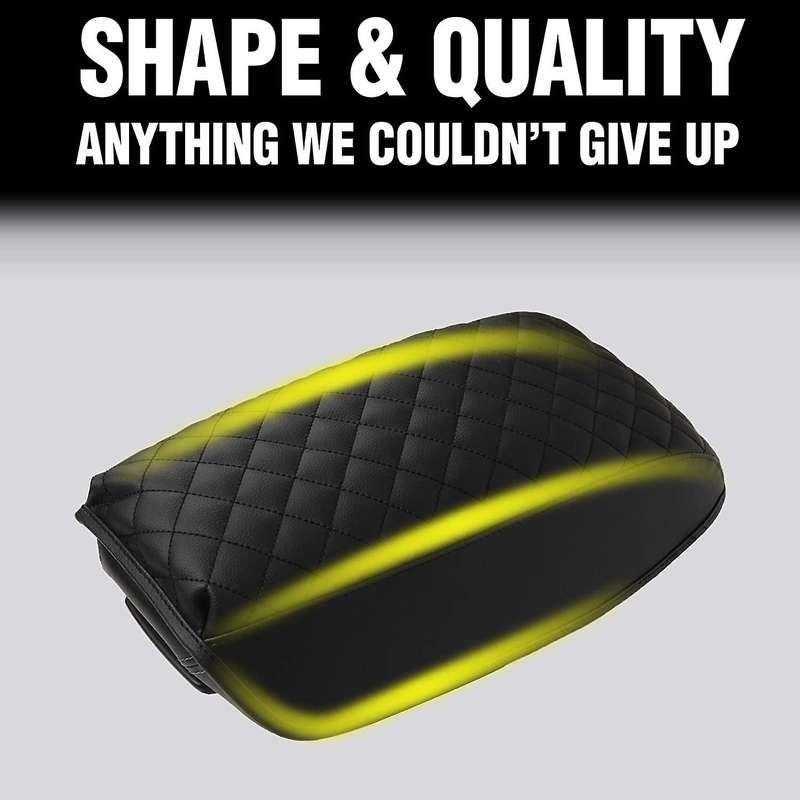 for 2014-2019 Car Center Console Armrest Pad Cover PU Leather Armrests Box Protection Cushion