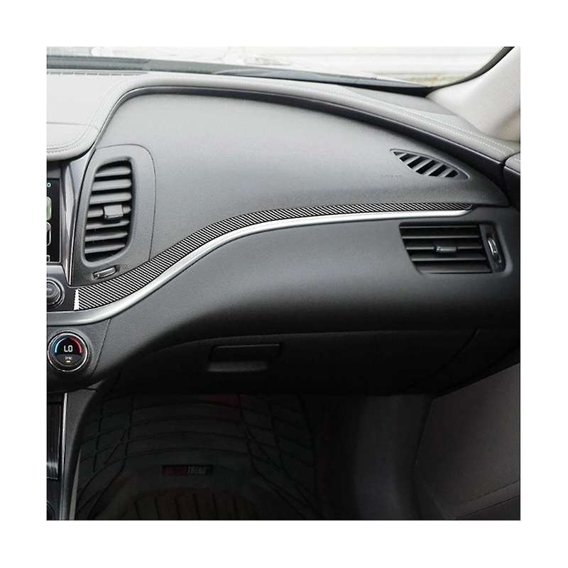 for 2014-2020 Soft Carbon Fiber Car Co-Pilot Dashboard Trim Strip Cover Trim Sticker Accessories