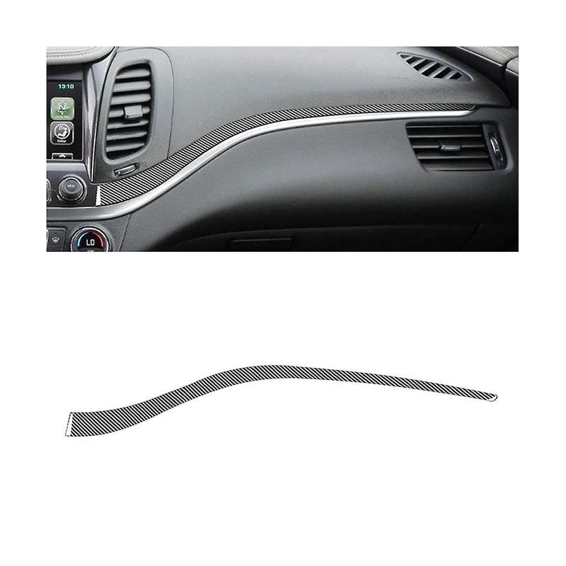 for 2014-2020 Soft Carbon Fiber Car Co-Pilot Dashboard Trim Strip Cover Trim Sticker Accessories