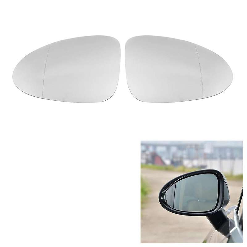 for 2014-2020 Car Front Right Heated Side Door Wing Rear View Mirror Lens Glass