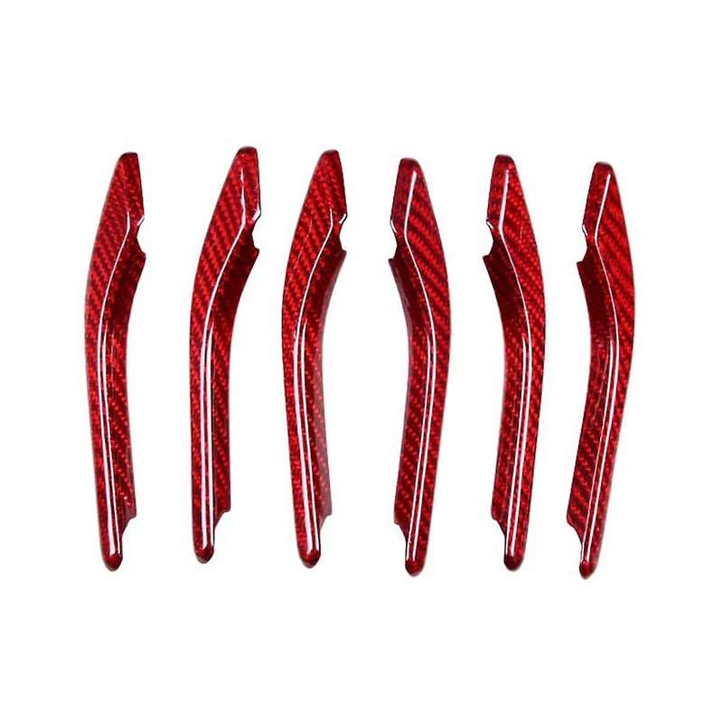 for 2014-2022 Dry Carbon Fiber Car Side Cover Trim Sticker Accessories (Red)