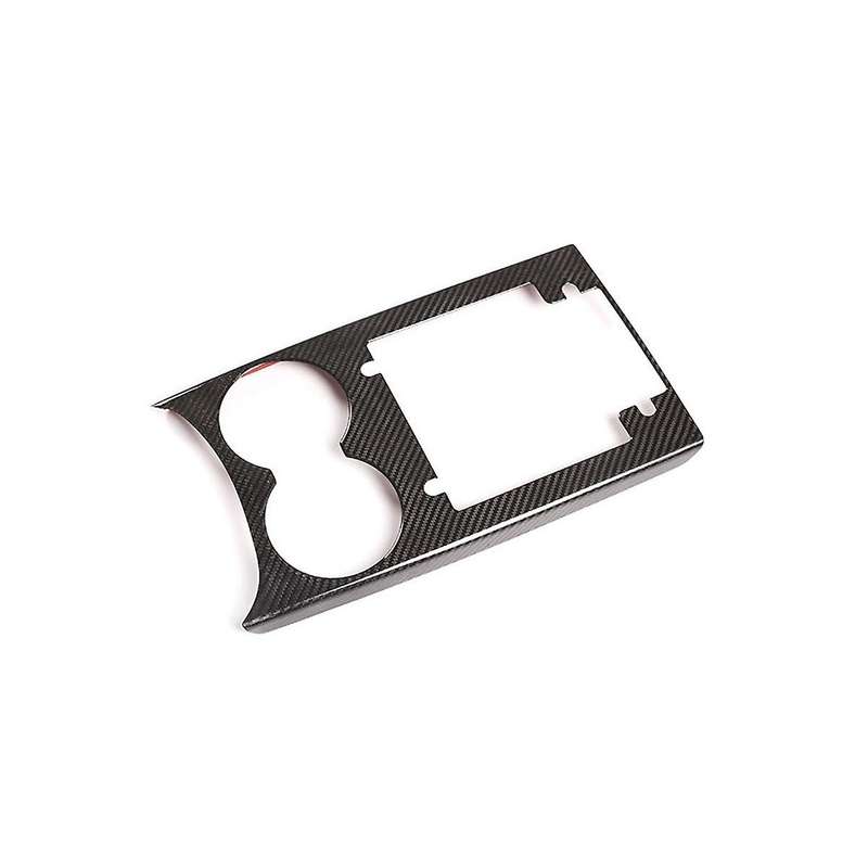for 2014-2022 Dry Carbon Fibre Central Control Water Cup Holder Panel Frame Cover Trim Car Accessori