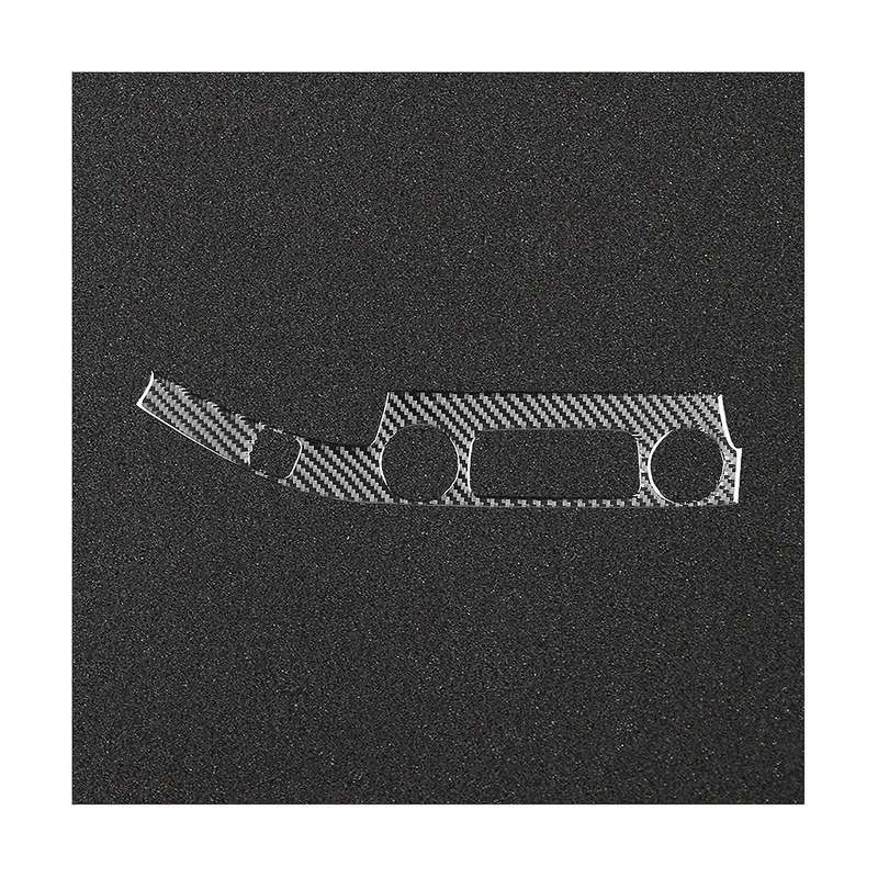 for 2014-2020 Soft Carbon Fiber Center Control Button Cover Frame Panel Trim Sticker Accessories