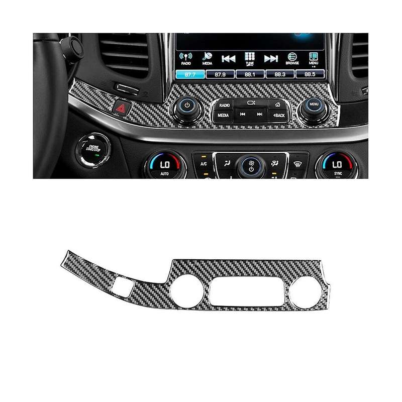 for 2014-2020 Soft Carbon Fiber Center Control Button Cover Frame Panel Trim Sticker Accessories