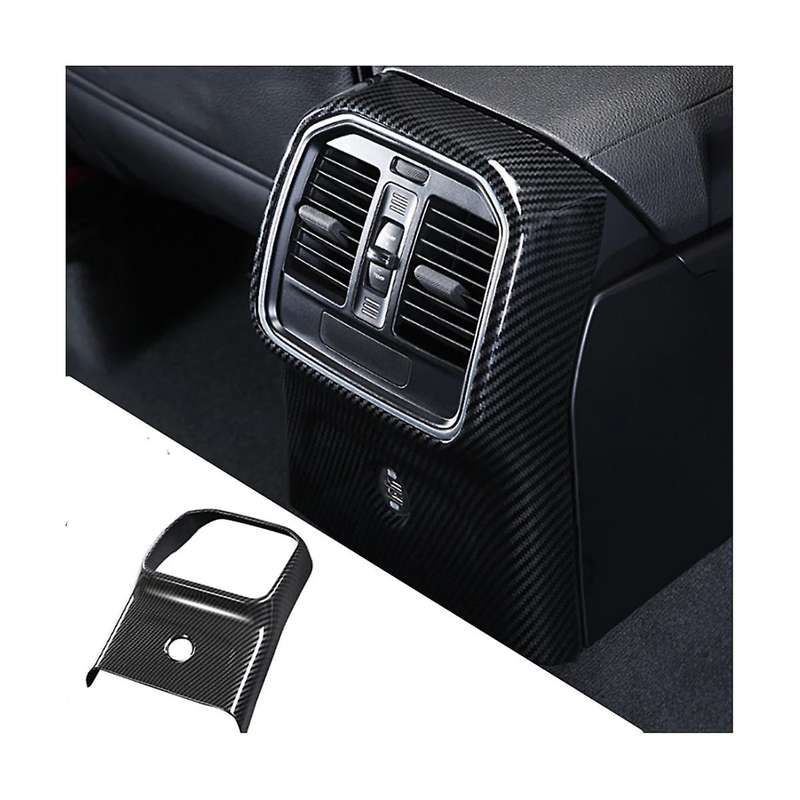 for 2014-2022 Dry Carbon Fiber Car Rear Air Conditioner Vent Outlet Cover Trim Decoration Accessori