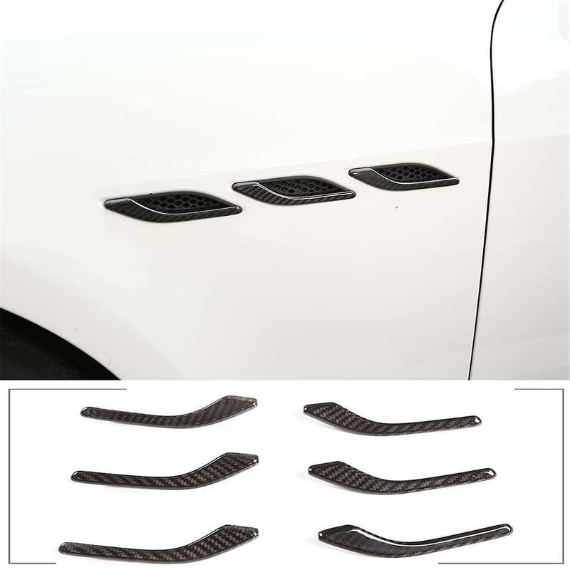 for 2014-2022 Dry Carbon Fiber Car Side Cover Trim Sticker Accessories (Black)