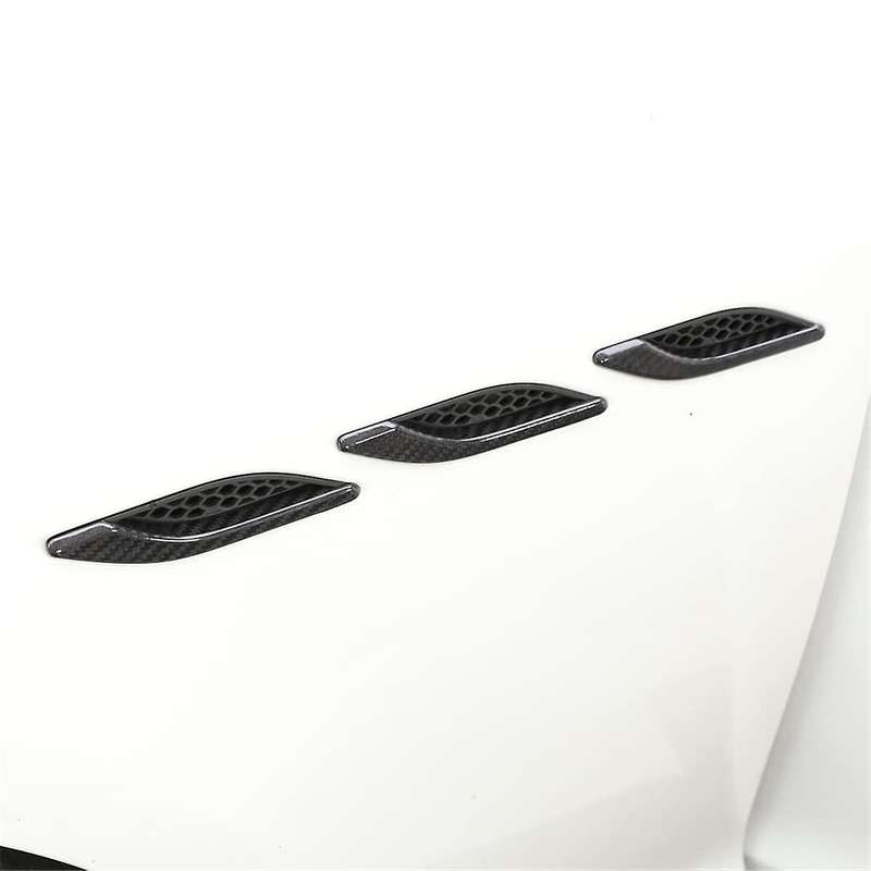 for 2014-2022 Dry Carbon Fiber Car Side Cover Trim Sticker Accessories (Black)