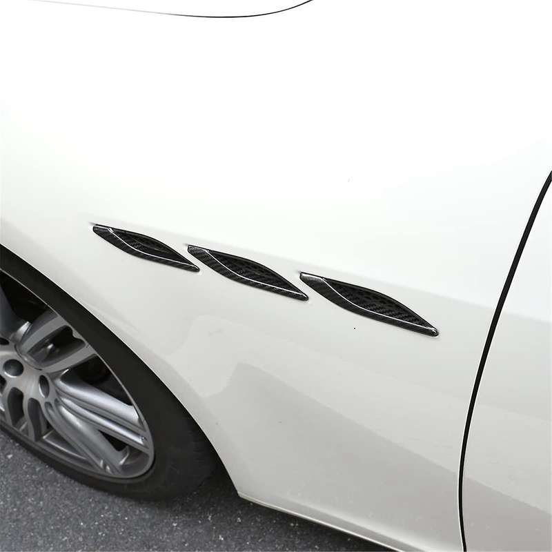 for 2014-2022 Dry Carbon Fiber Car Side Cover Trim Sticker Accessories (Black)
