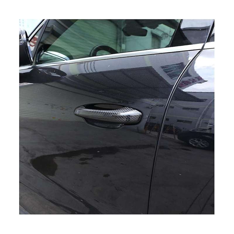for 2014-2023 Dry Carbon Fiber Car Exterior Door Handle Cover Trim Sticker Accessories (Without Hol