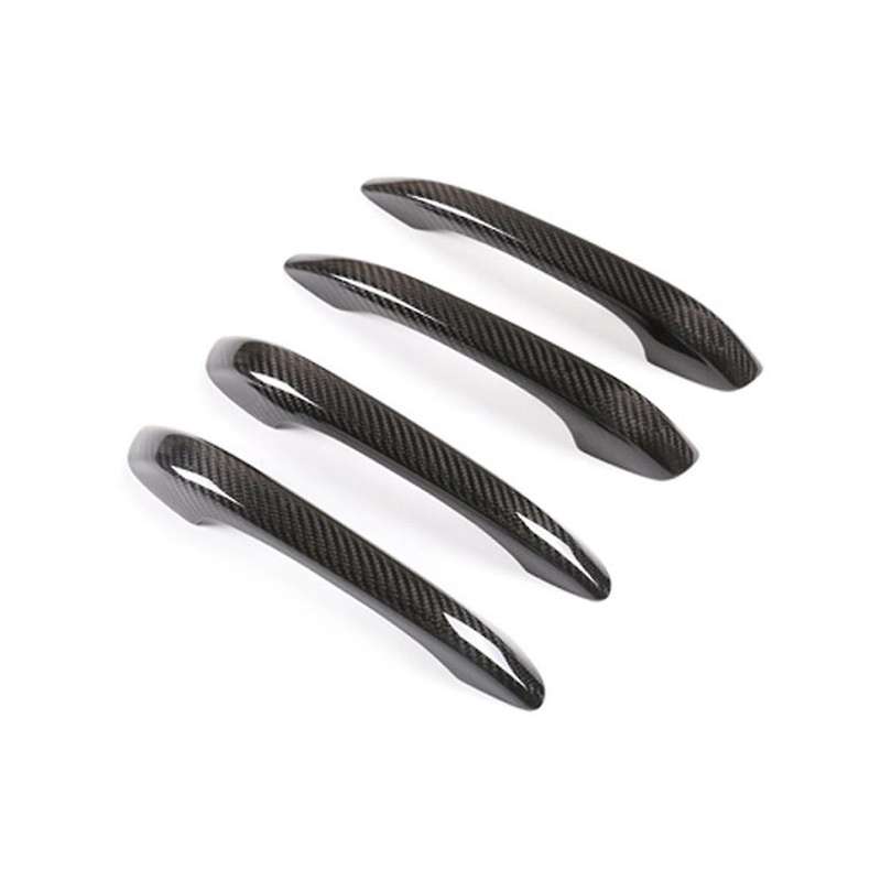 for 2014-2023 Dry Carbon Fiber Car Exterior Door Handle Cover Trim Sticker Accessories (Without Hol