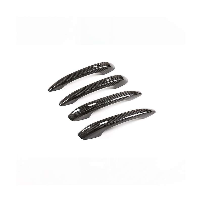 for 2014-2023 Dry Carbon Fiber Car Exterior Door Handle Cover Trim Sticker Accessories (with Holes)