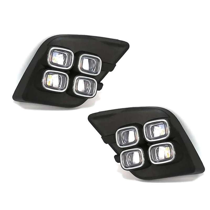 for 2015 2016 Front Bumper Led Turn Signal Light Daytime Running Light Front Fog Light