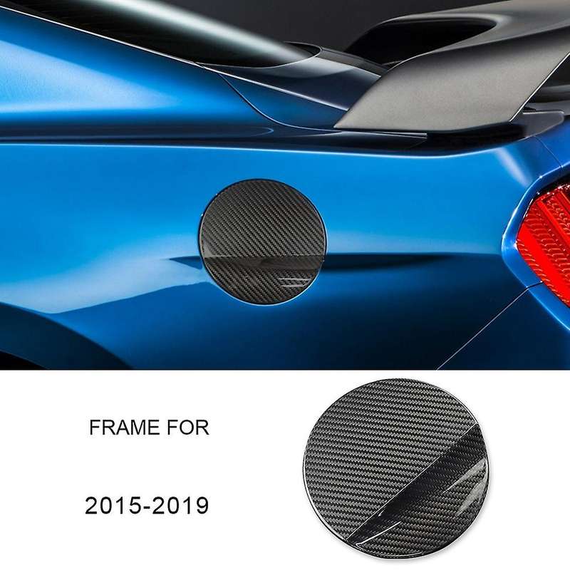 for 2015 2016 2017 2018 2019 Accessories Hard Carbon Fiber Sticker Car Tank Cap Fuel Tank Cover