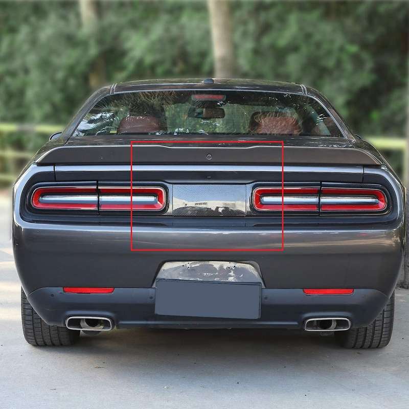 for 2015+ Car Taillight Cover Trim Rear Tail Light Lamp Decoration Accessories Carbon Fiber,1Pcs