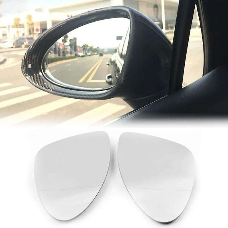 for 2015-2017 Car Front Left Heated Side Door Wing Rear View Mirror Lens Glass