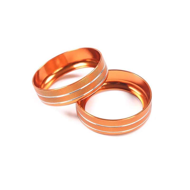 for 2015-2018 Centre Console Volume Tune Knob Button Cover Decor Trim Interior Accessories - Orange