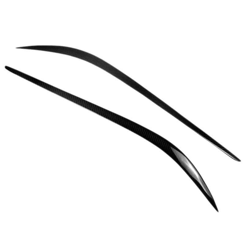 for 2015-2018 Carbon Fiber Headlights Eyebrow Lamp Eyelid Cover Sticker Trim Refitting
