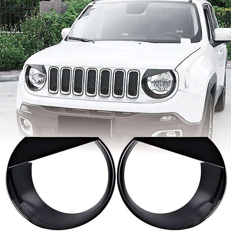 for 2015-2018 Front Light Headlight Bezels Cover Style 2Pcs