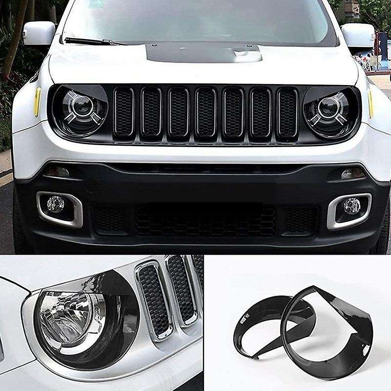 for 2015-2018 Front Light Headlight Bezels Cover Style 2Pcs