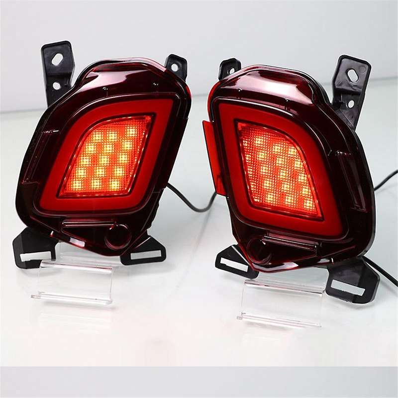 for 2015-2018 Rear Bumper Reflector Lights LED Fog Lamp Brake Light Turn Signal