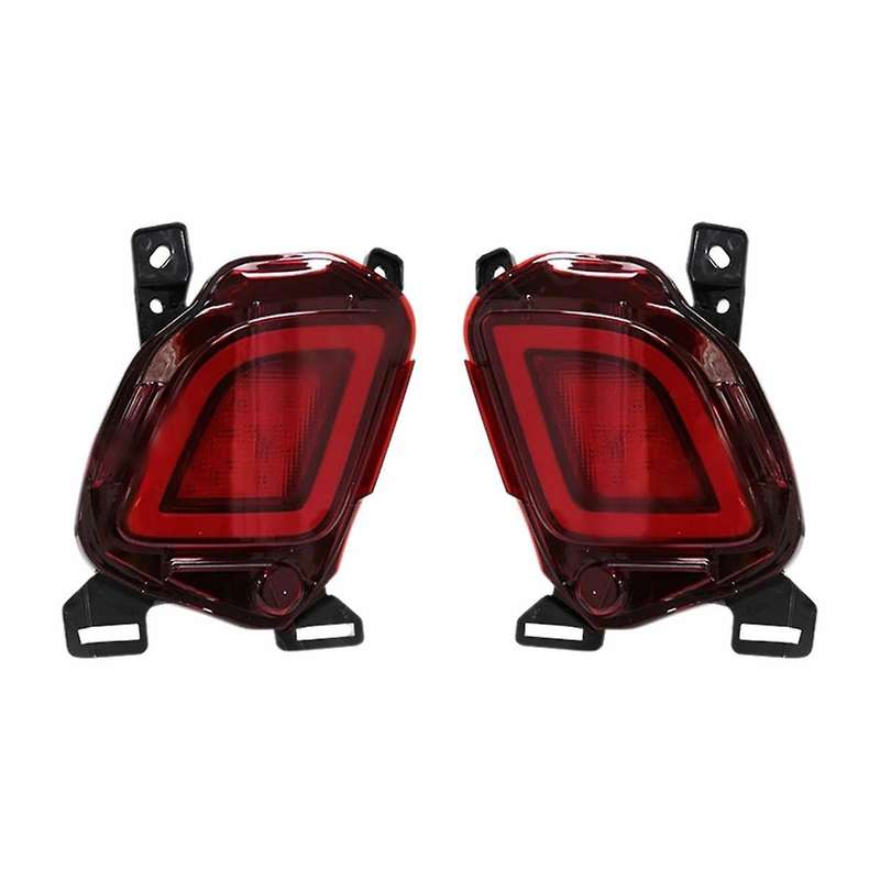 for 2015-2018 Rear Bumper Reflector Lights LED Fog Lamp Brake Light Turn Signal