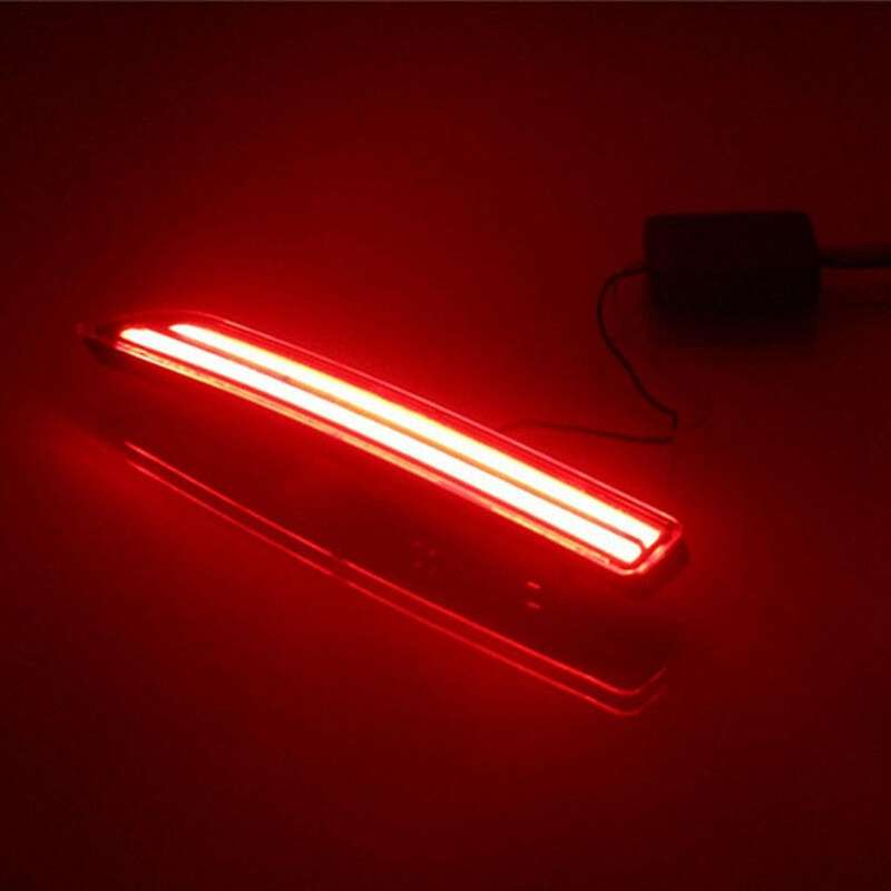 for 2015-2018 LED Rear Bumper Reflector Brake Light Fog Light Lamp with Turn Signal